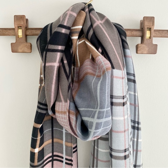 INC Patchwork Plaid Scarf NWT - Picture 2 of 10